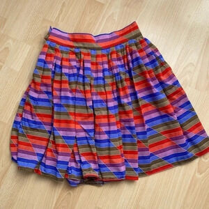 Vintage  - 1970s Multicoloured Blue Red Green Skirt